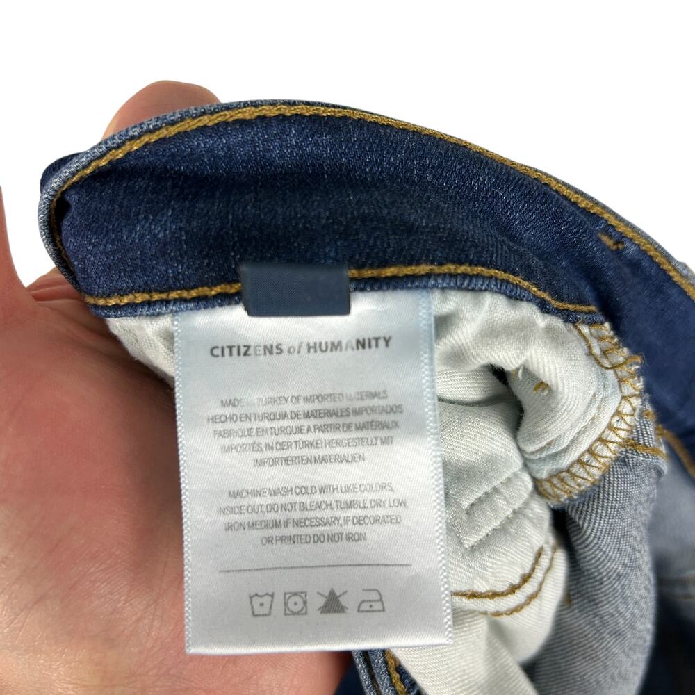 Anthropologie Citizens of Humanity Lilah Dark Wash Flare High Waisted Jeans 29 - Picture 9 of 10